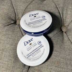 2 PACK Dove Intensive Cream Nourishing Care Body Care Rich - White 2.53 Oz New